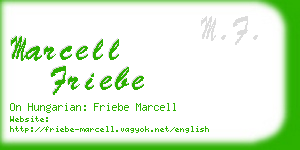 marcell friebe business card